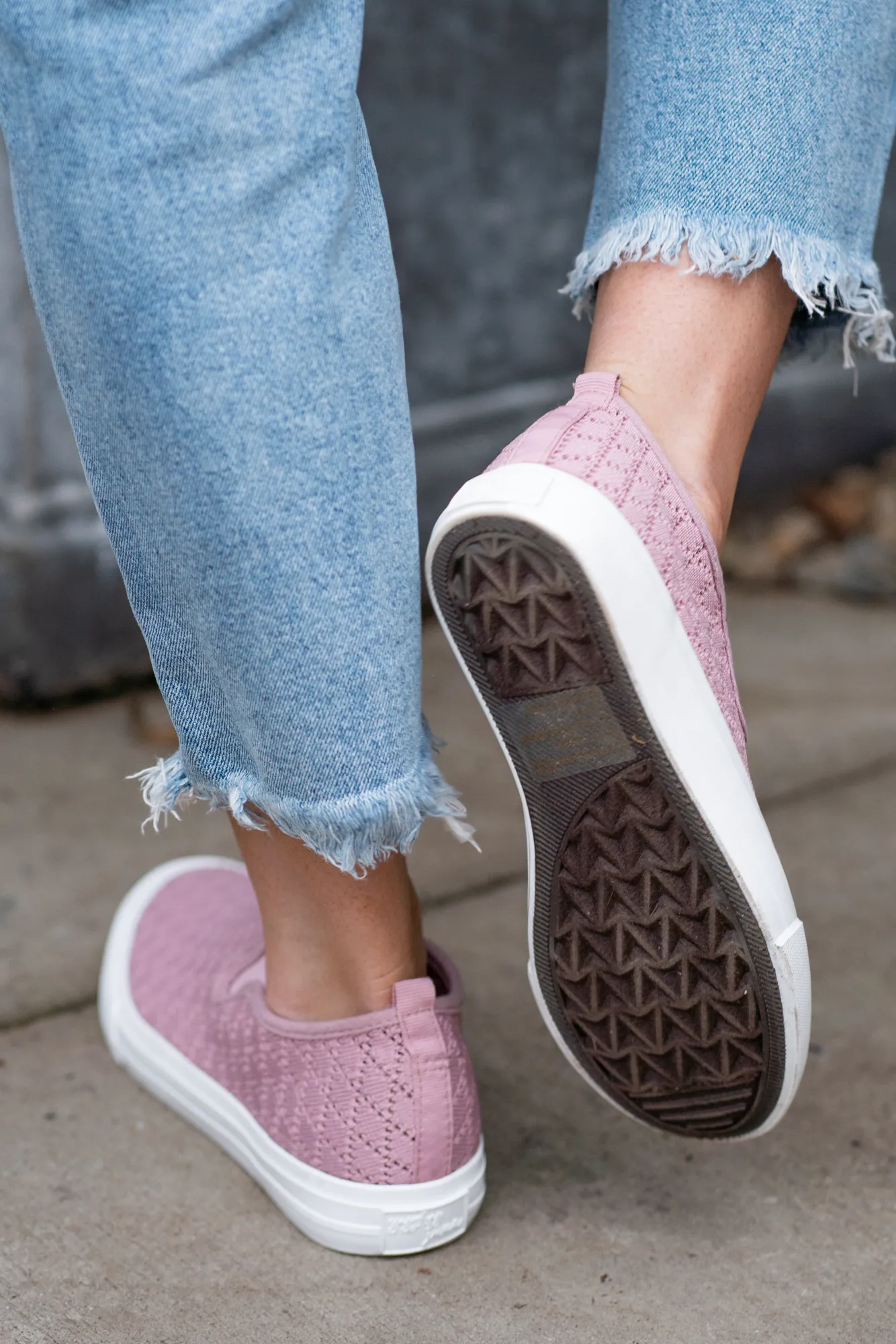 So Fly Slip On Sneakers Pink
