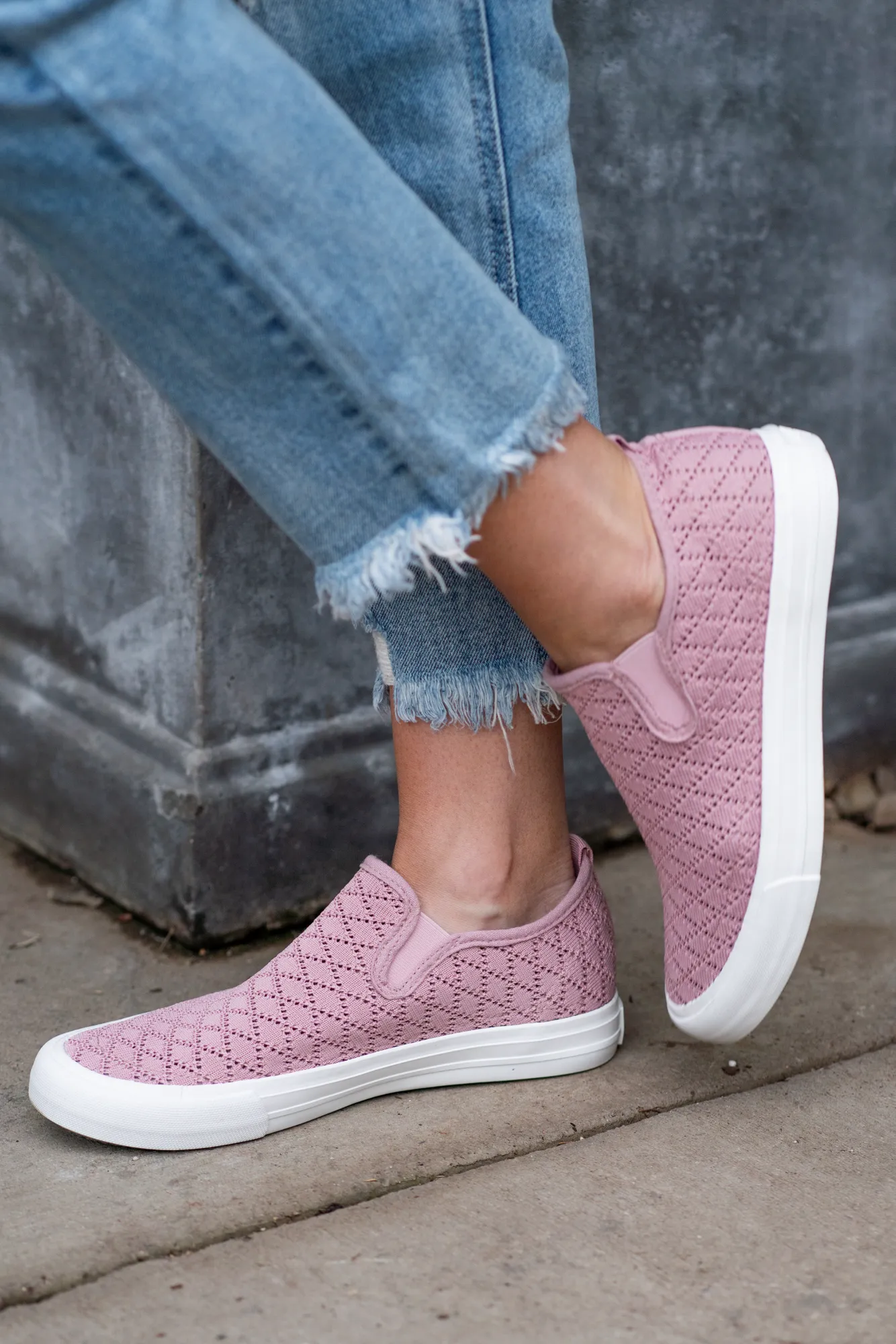 So Fly Slip On Sneakers Pink