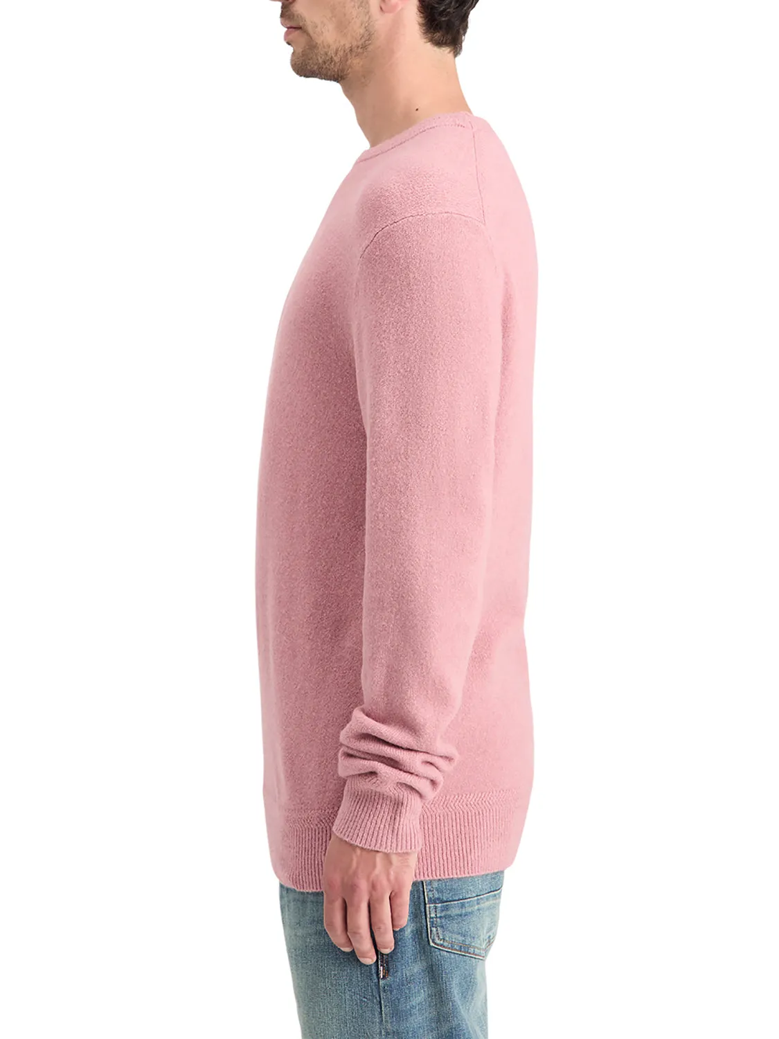 Soft Crew Neck Knit - Cadillac Pink
