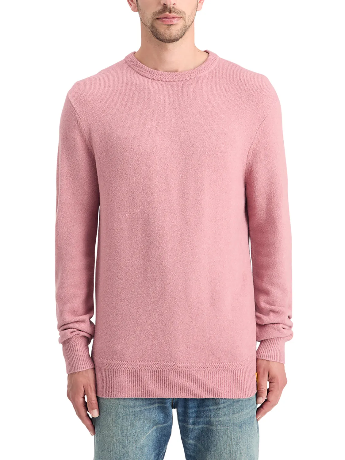 Soft Crew Neck Knit - Cadillac Pink