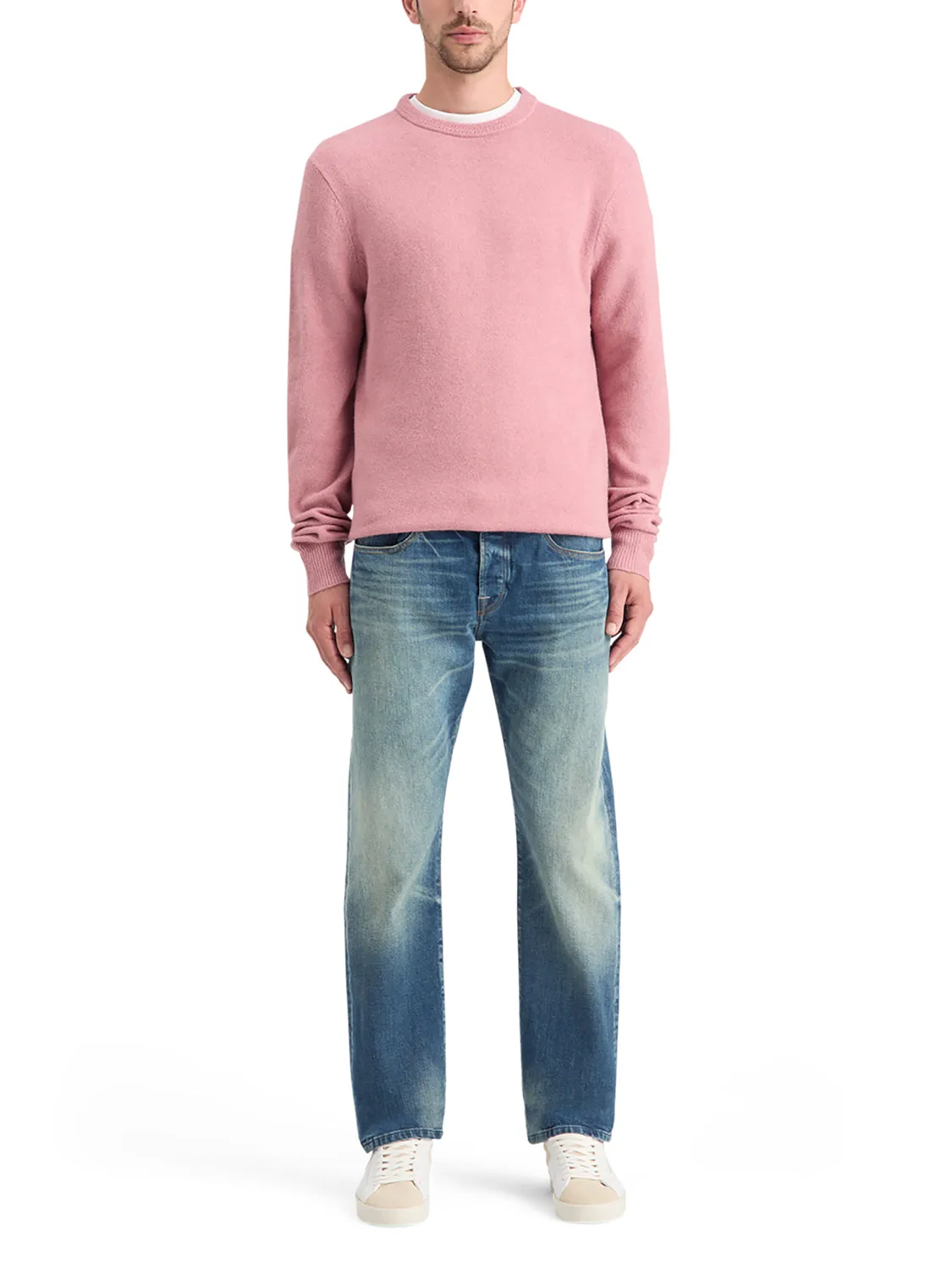 Soft Crew Neck Knit - Cadillac Pink
