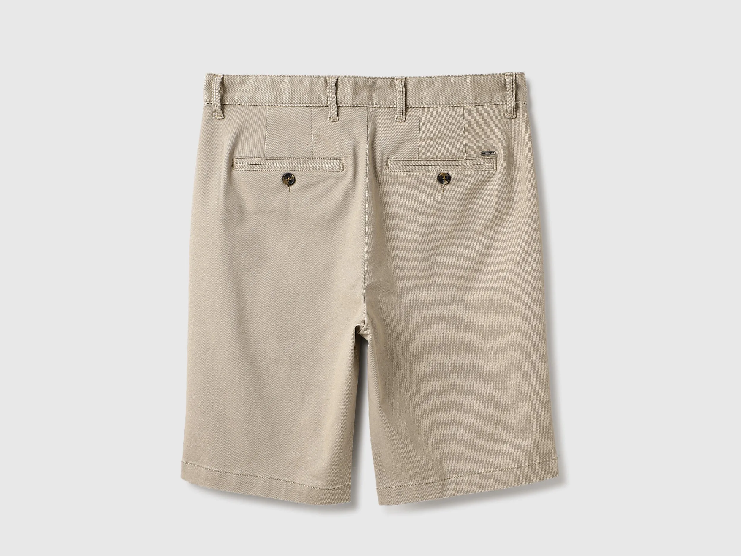 Solid Slim Fit Chino Shorts
