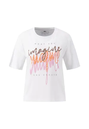 Sommerliches T-Shirt aus Baumwoll-Mix mit Print