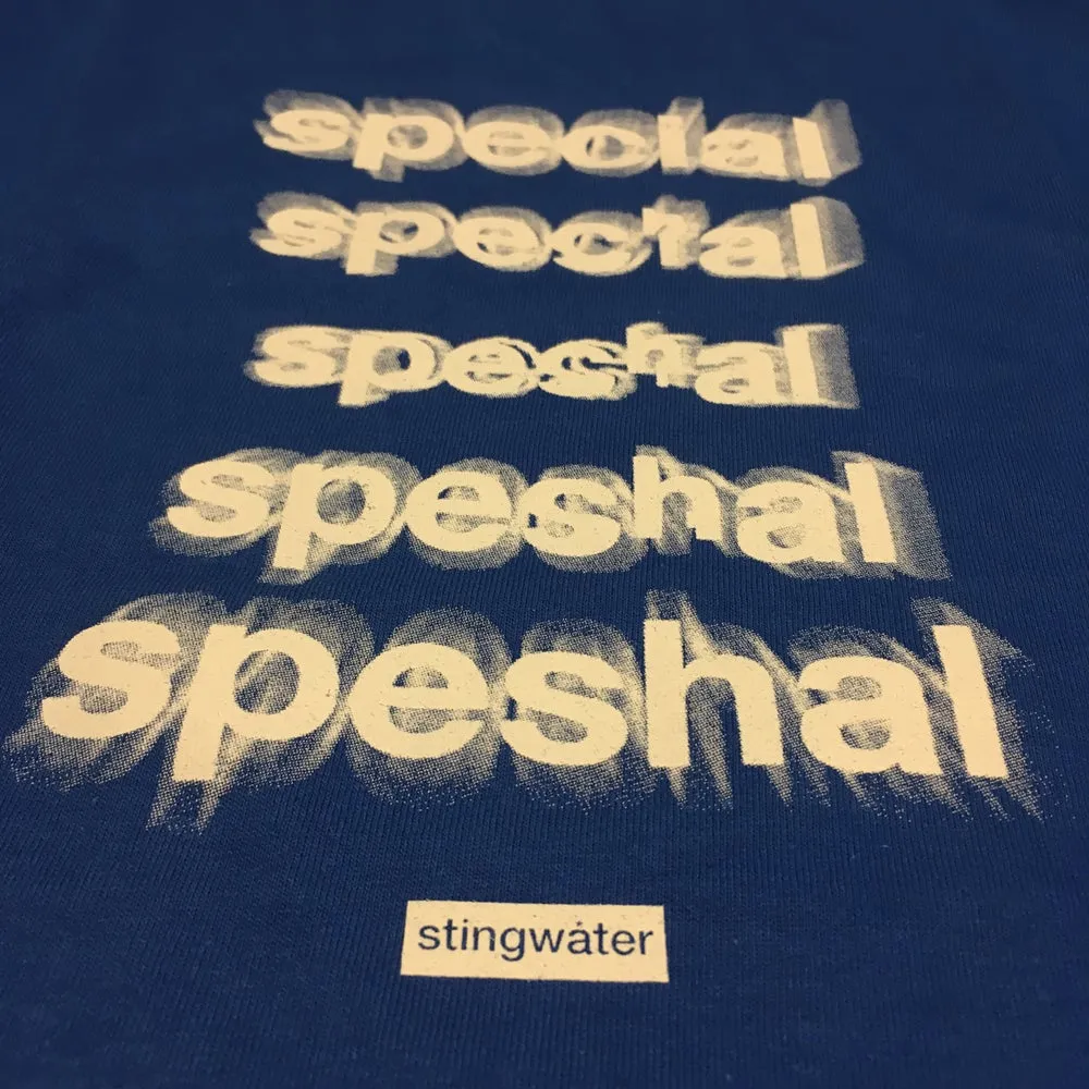 Speshal t shirt royal blue