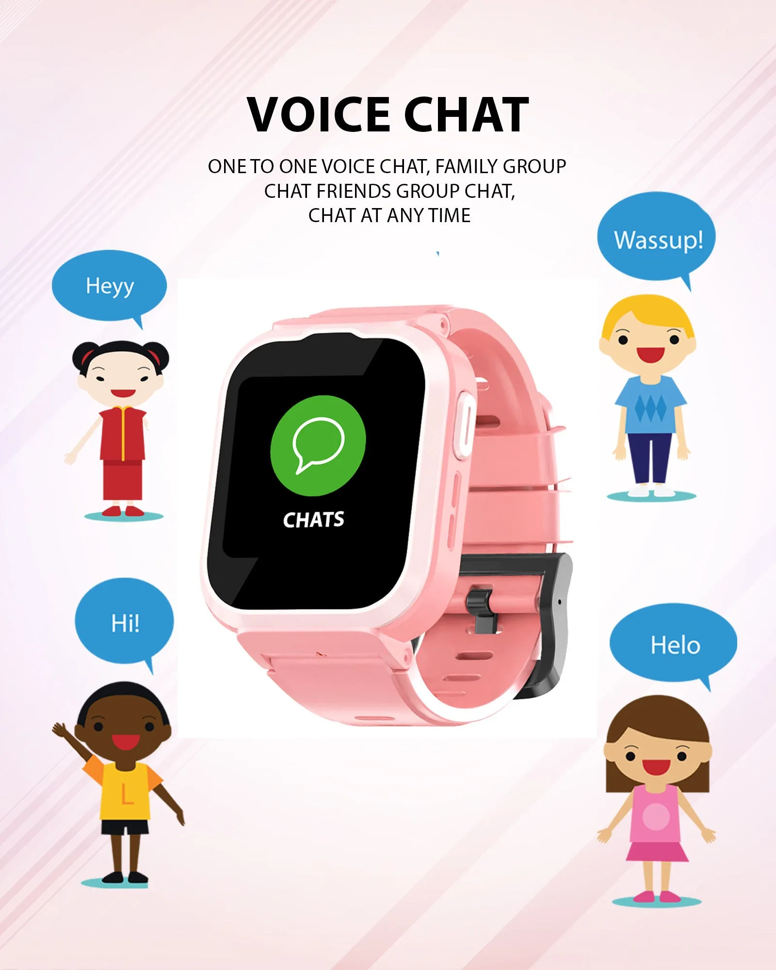 Spiky Cyclops 4g Video & Voice Calling Dewatering Waterproof Kids Smartwatch Printed strap - Camo