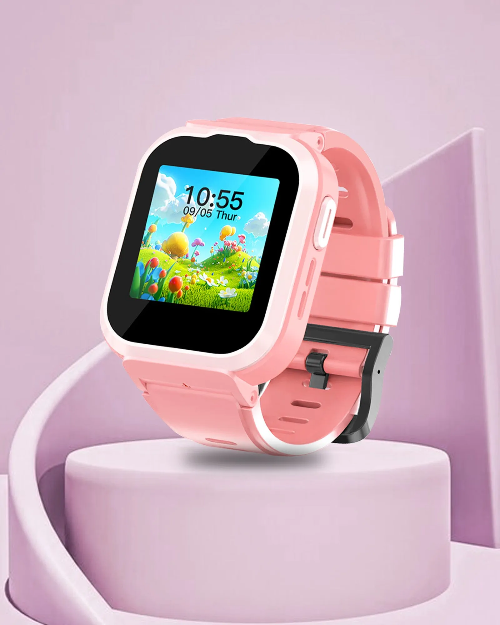 Spiky Cyclops 4g Video & Voice Calling Dewatering Waterproof Kids Smartwatch Printed strap - Camo