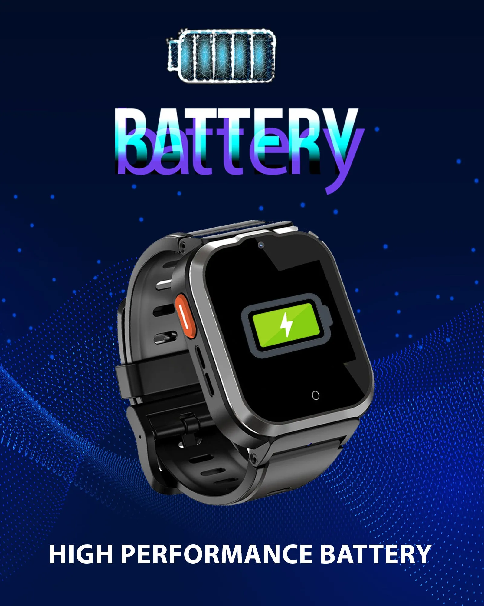 Spiky Cyclops 4g Video & Voice Calling Dewatering Waterproof Kids Smartwatch Printed strap - Camo
