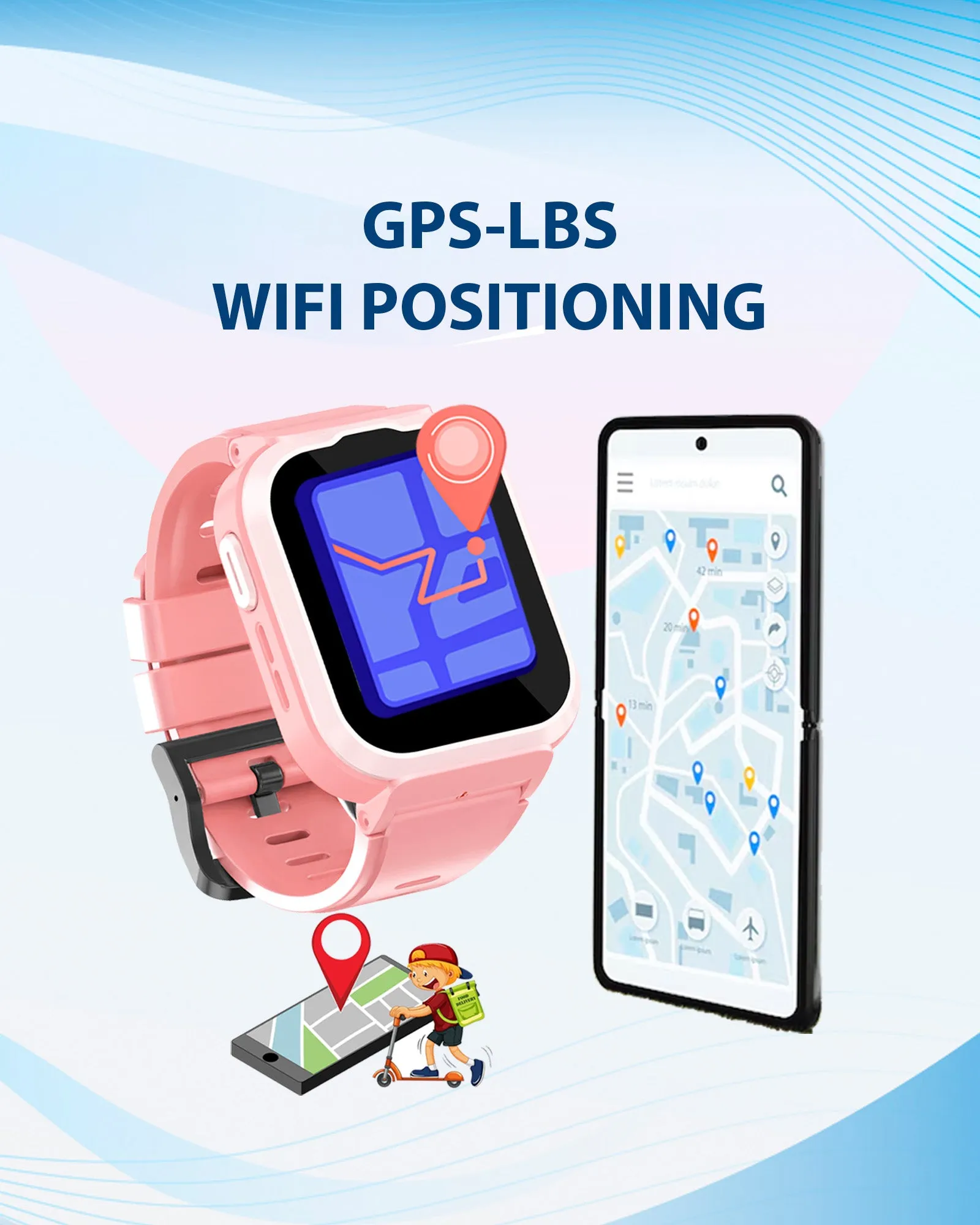 Spiky Cyclops 4g Video & Voice Calling Dewatering Waterproof Kids Smartwatch Printed strap - Camo