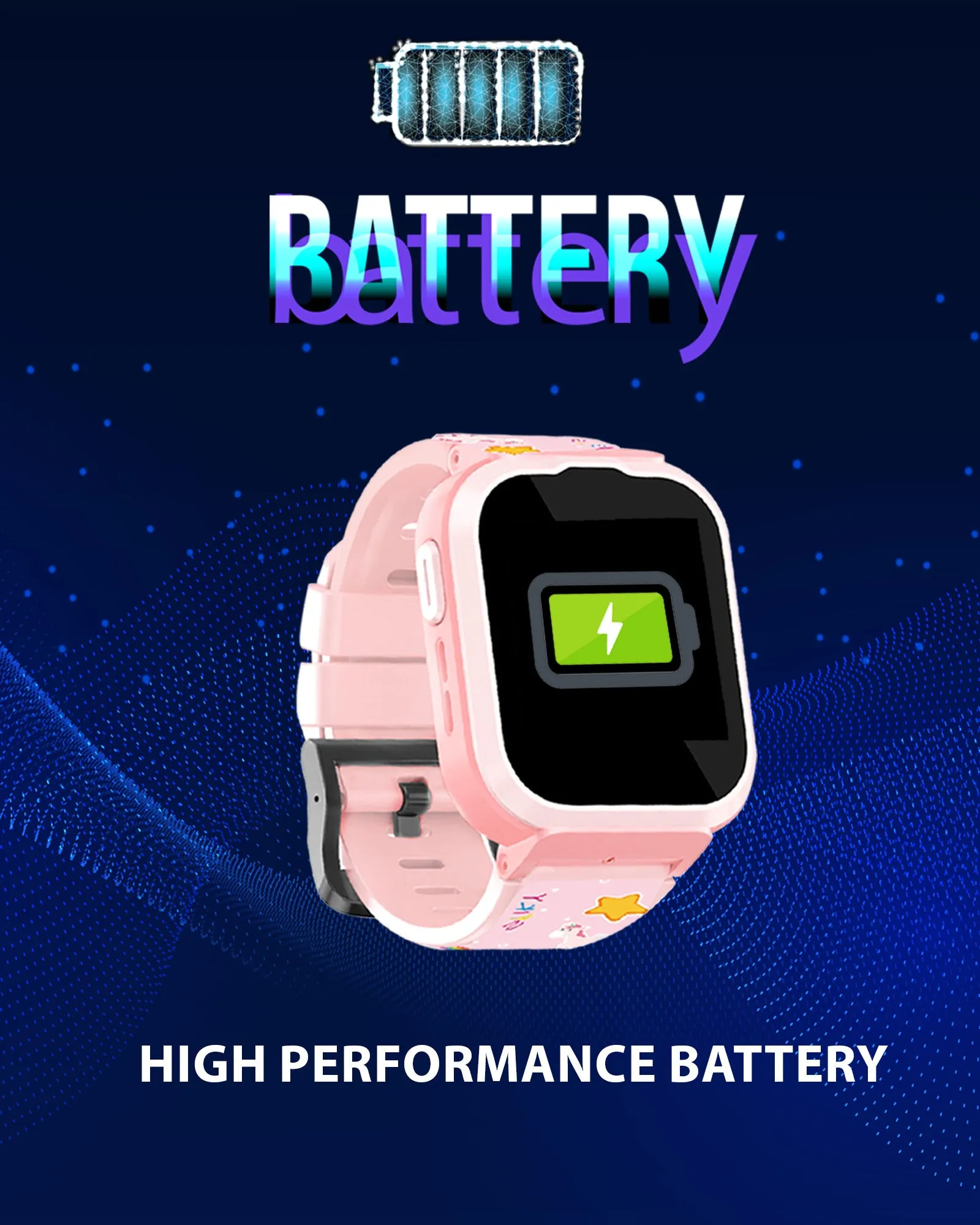 Spiky Cyclops 4g Video & Voice Calling Dewatering Waterproof Kids Smartwatch Printed strap - Camo
