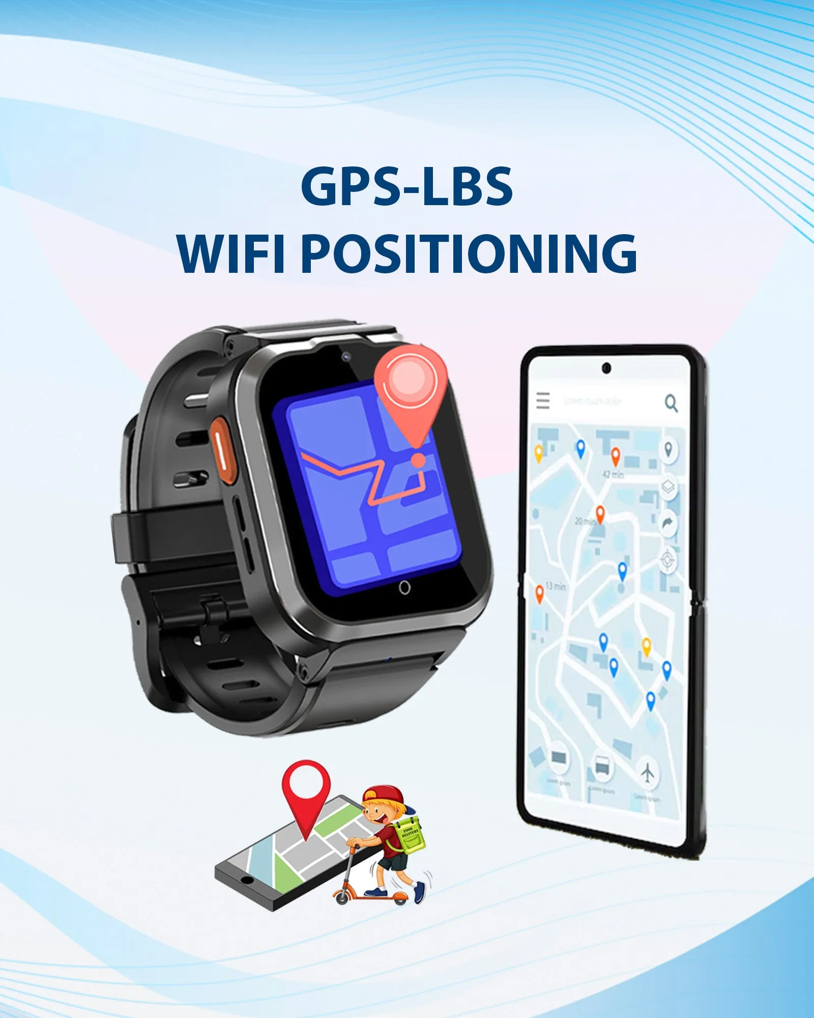 Spiky Cyclops 4g Video & Voice Calling Dewatering Waterproof Kids Smartwatch Printed strap - Camo