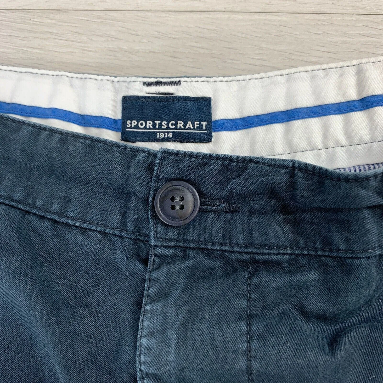 Sportscraft Mens Black Chino Shorts Size 36-37 Approx