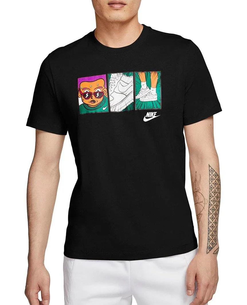 Sportswear Manga T-Shirt Black