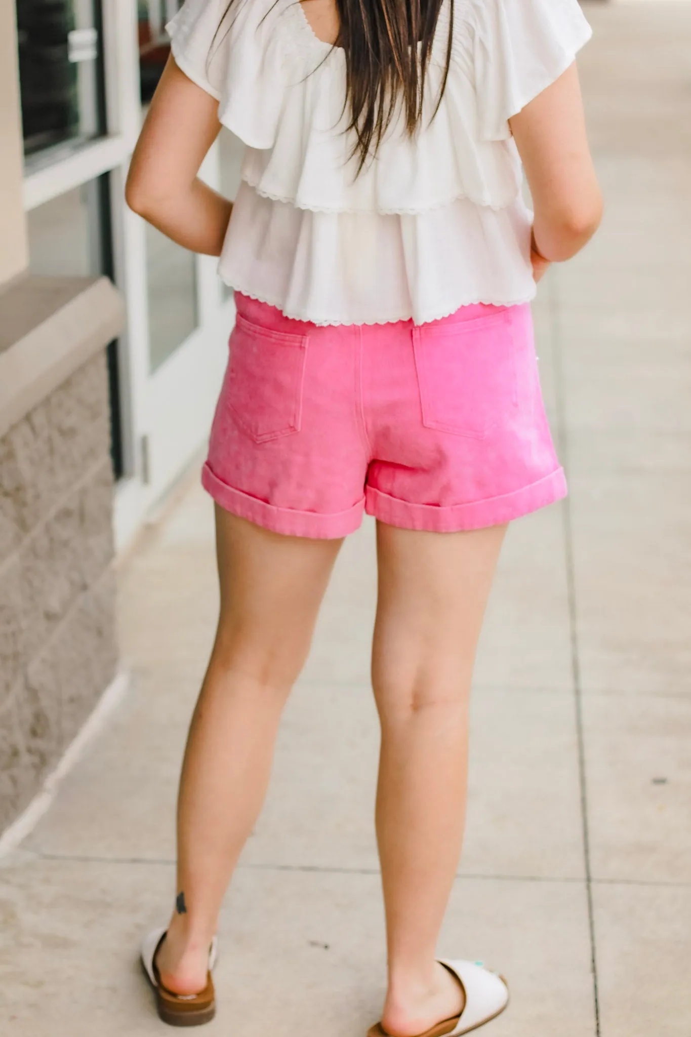 Stand Out Pink Pearl Shorts