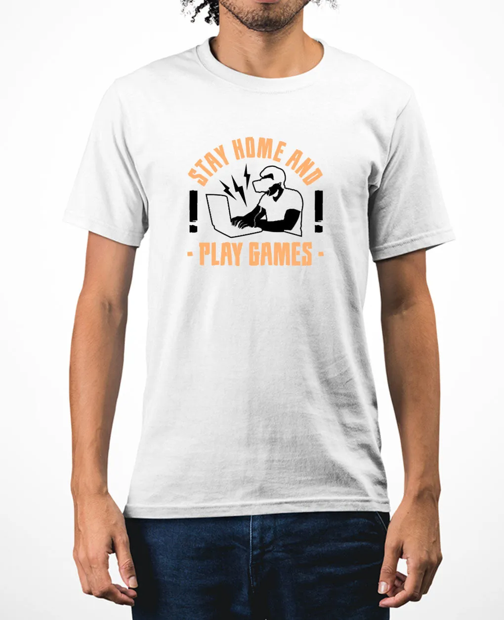 Stay home and play game t-shirt funny geek t-shirt
