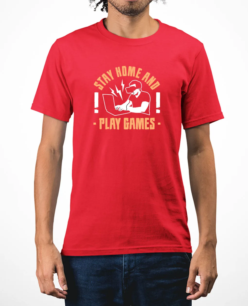Stay home and play game t-shirt funny geek t-shirt