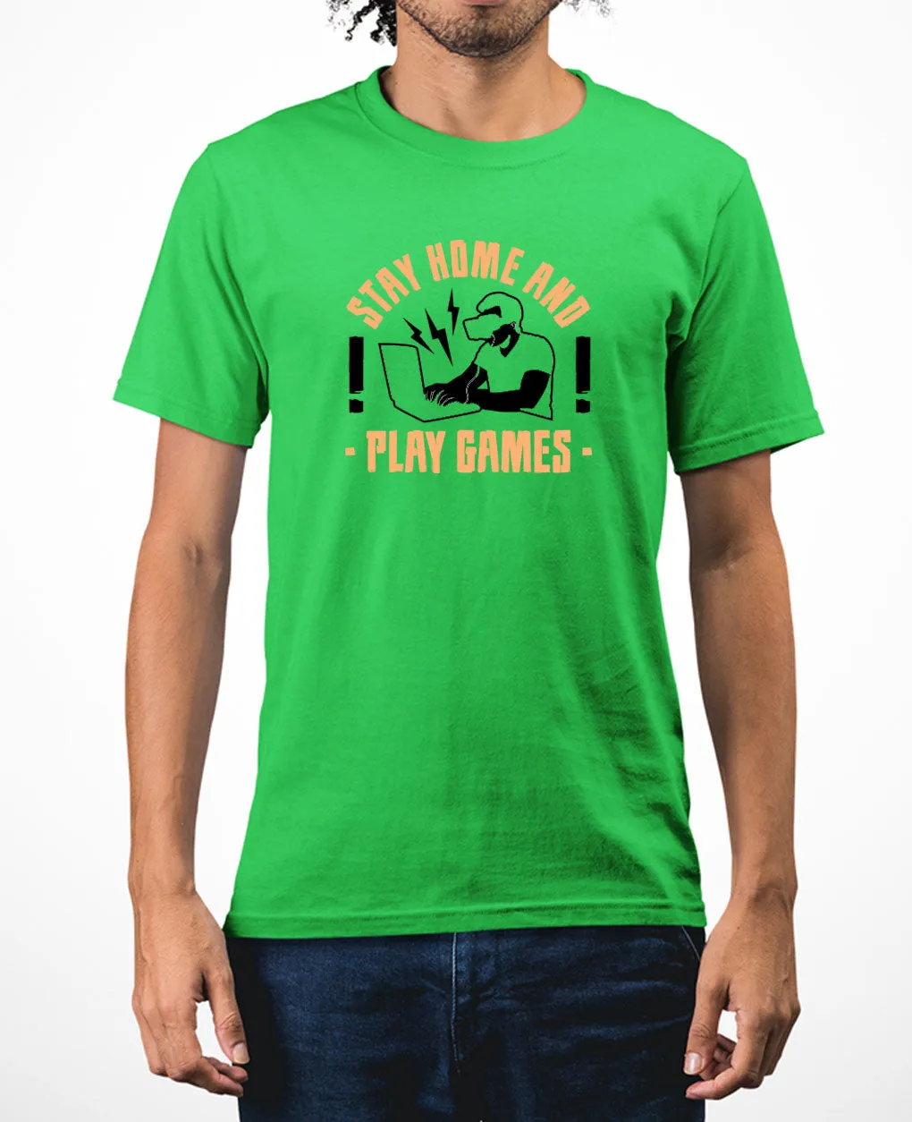 Stay home and play game t-shirt funny geek t-shirt
