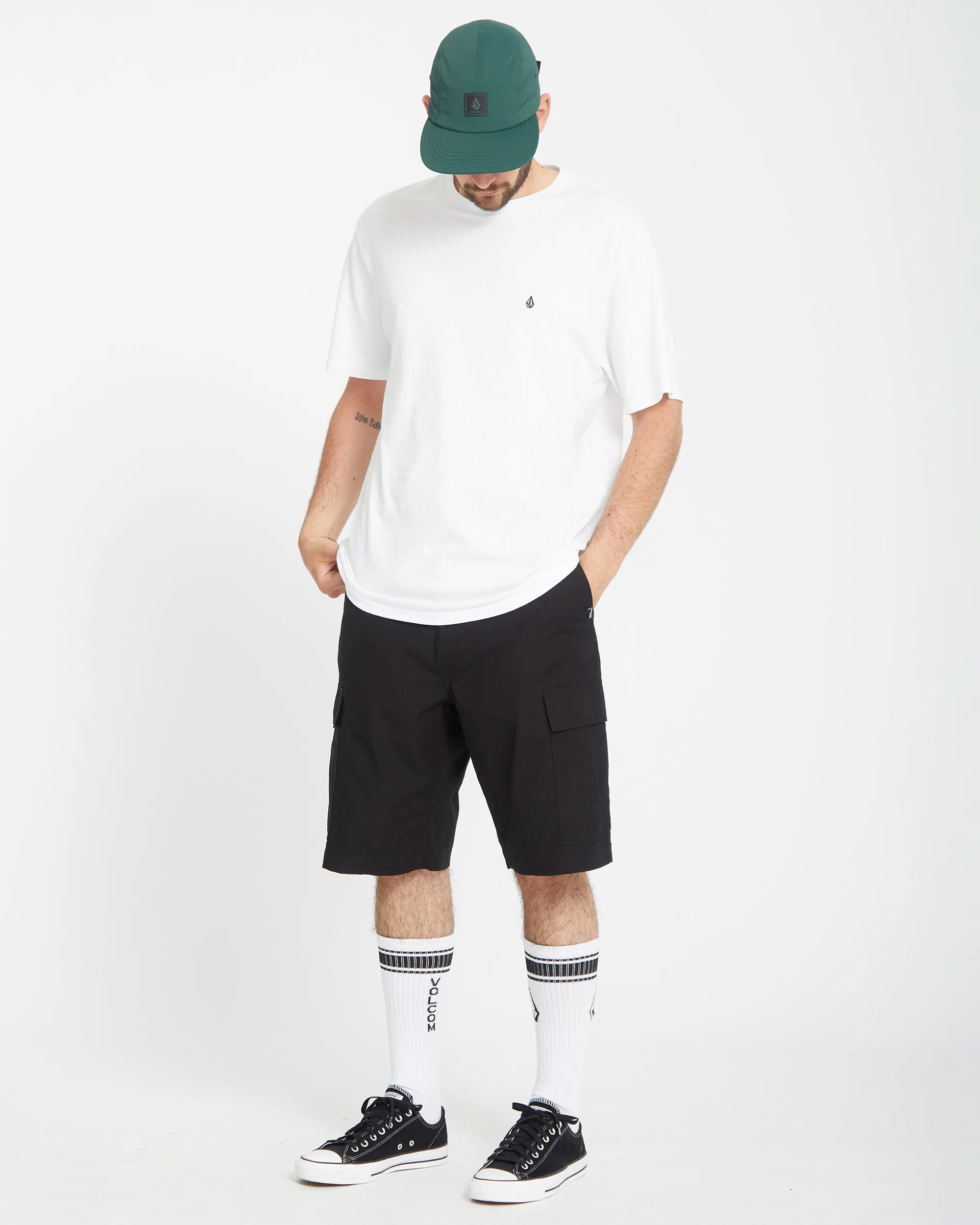 Strange Tripper Cargo 22" Shorts - BLACK