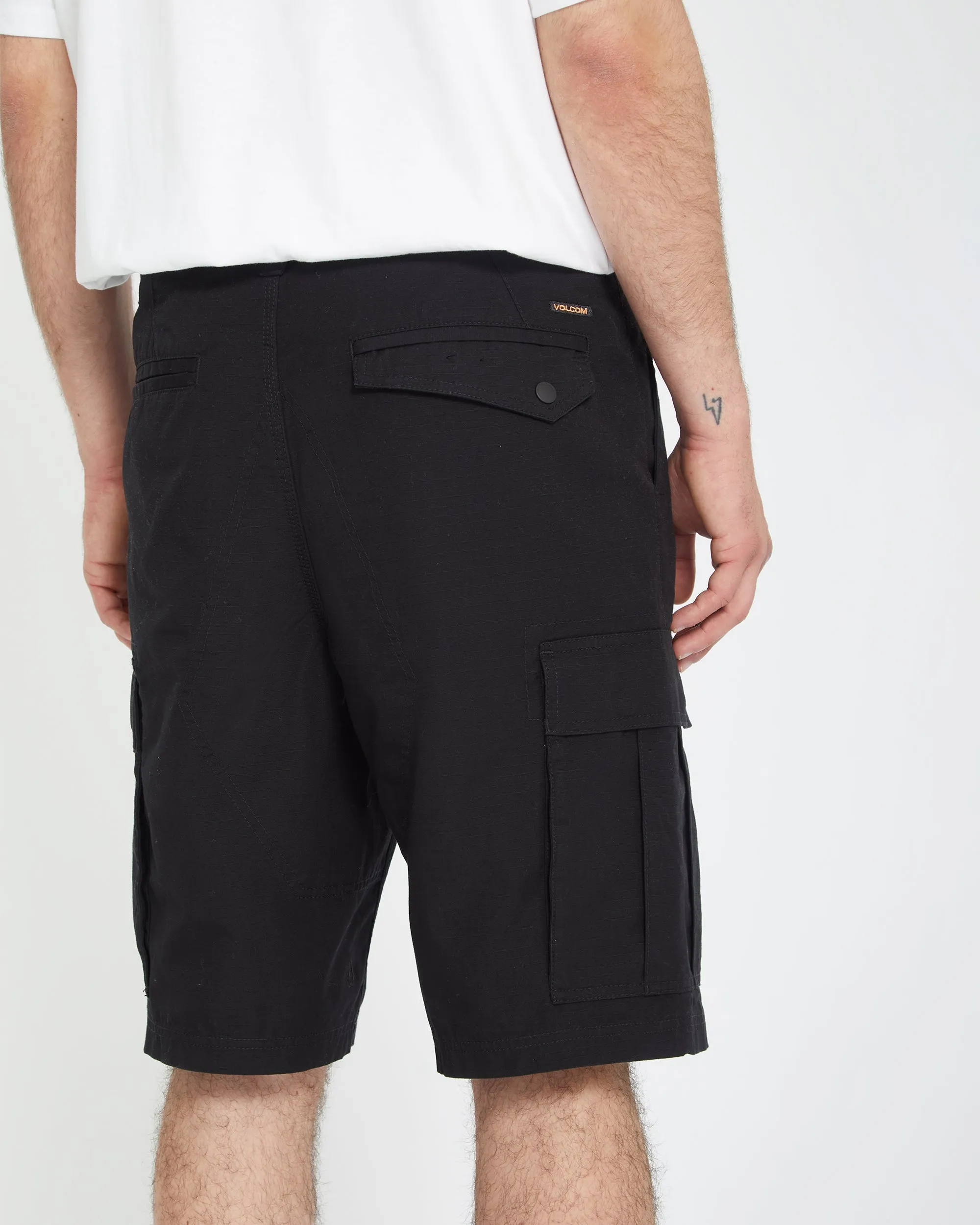 Strange Tripper Cargo 22" Shorts - BLACK