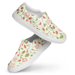Strawberry - Women’s slip-on sneakers