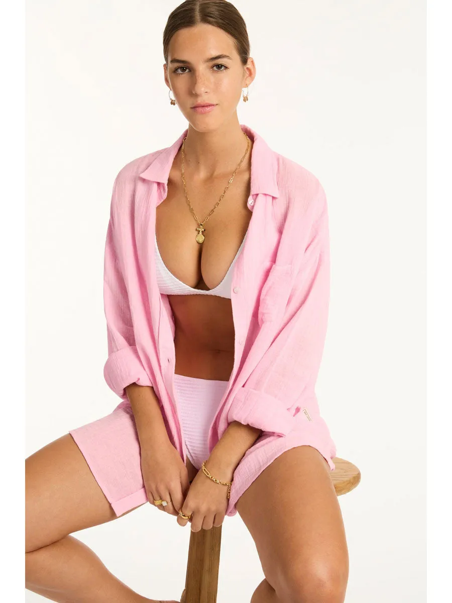 Sunset Beach Shirt in Pink