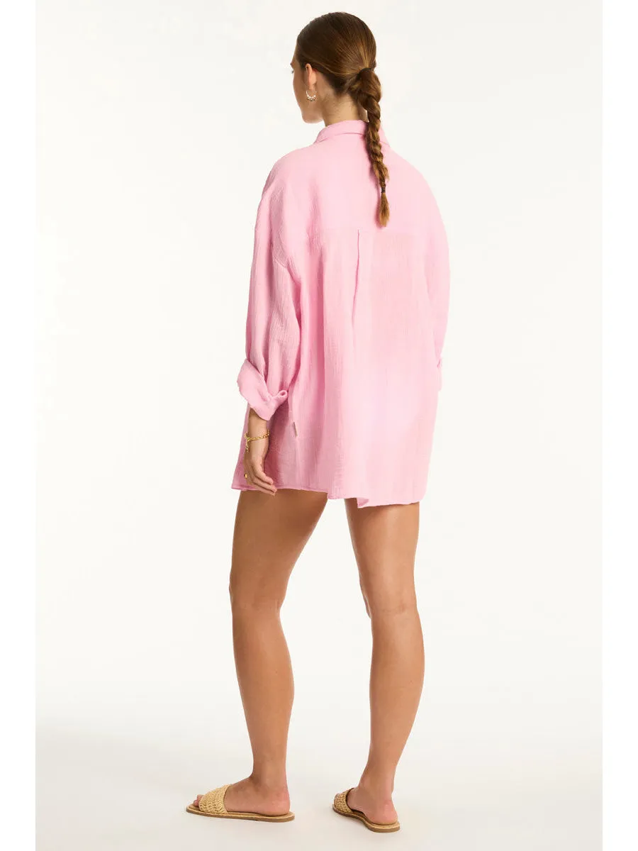 Sunset Beach Shirt in Pink