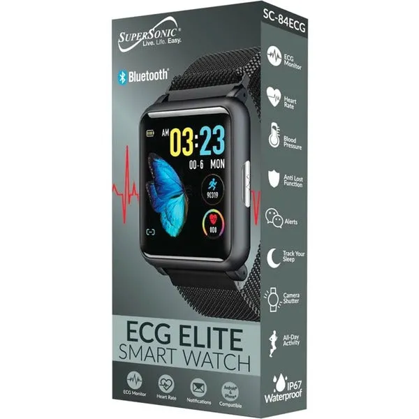Supersonic ECG   PPG Smart Sports Watch