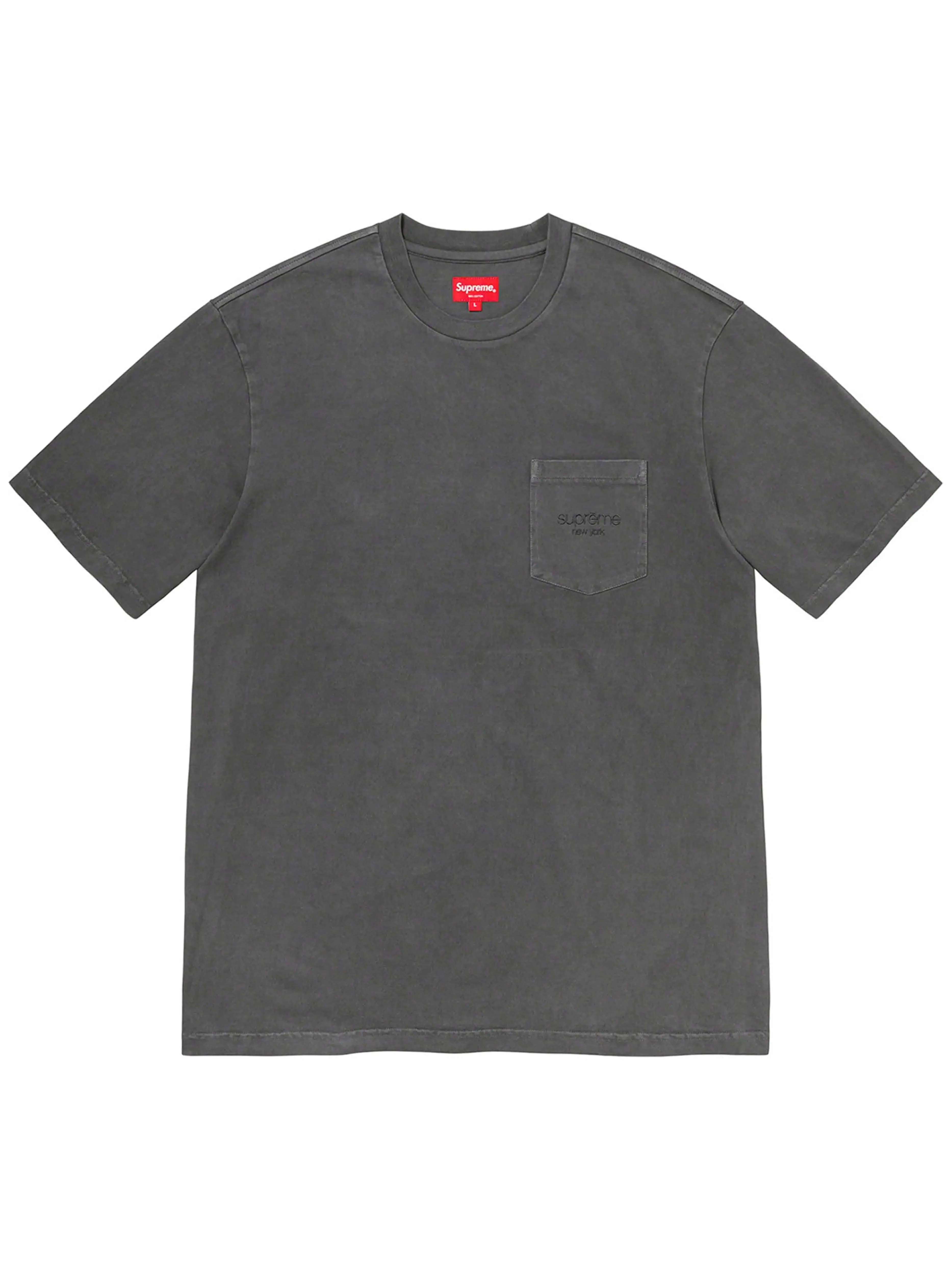 Supreme Overdyed Pocket Tee Black [SS20]