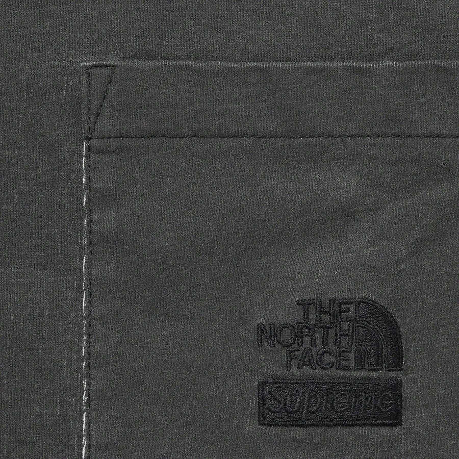 Supreme®/The North Face® Pigment Printed Pocket Tee- Black