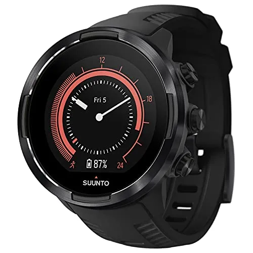 Suunto 9 BARO Black, Durable GPS Sports Watch, Long and Smart Battery Life