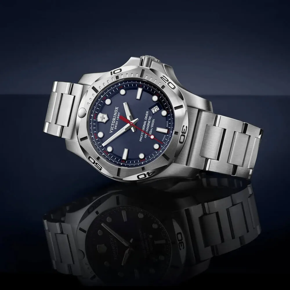 Swiss Army I.N.O.X. Professional Diver Blue Dial Stainless Steel Watch 241782