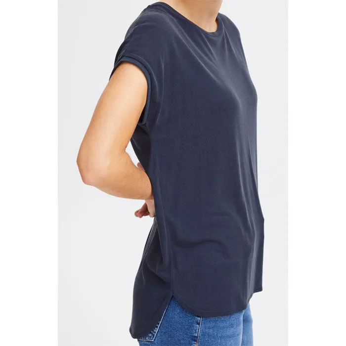T-Shirt «Like» in total eclipse (navy) von ICHI
