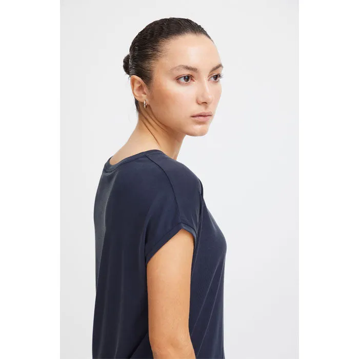 T-Shirt «Like» in total eclipse (navy) von ICHI
