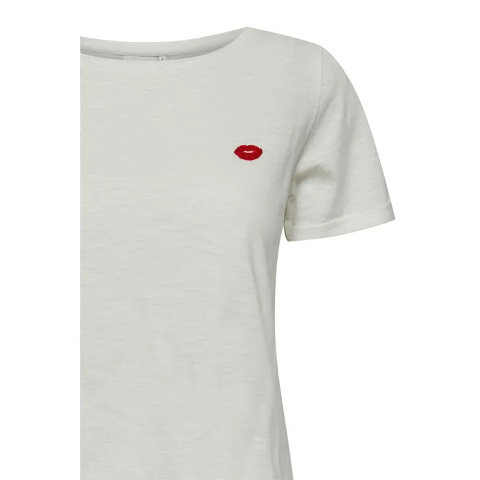T-Shirt «Nanine» in cloud dancer von ICHI