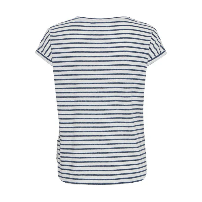 T-Shirt «YULIETTA» in Total Eclipse Stripe von ICHI