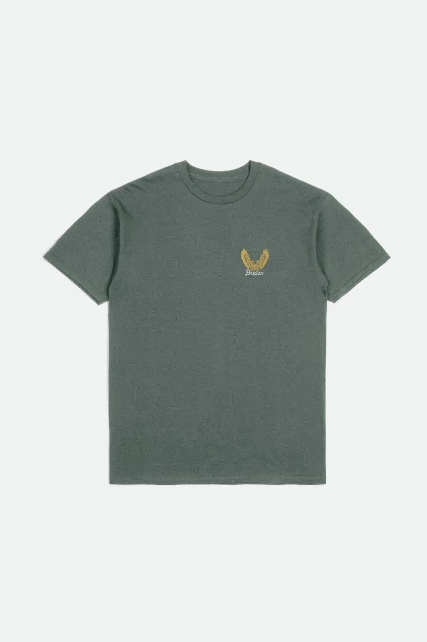 Talon S/S Standard Tee - Dark Forest/Gold
