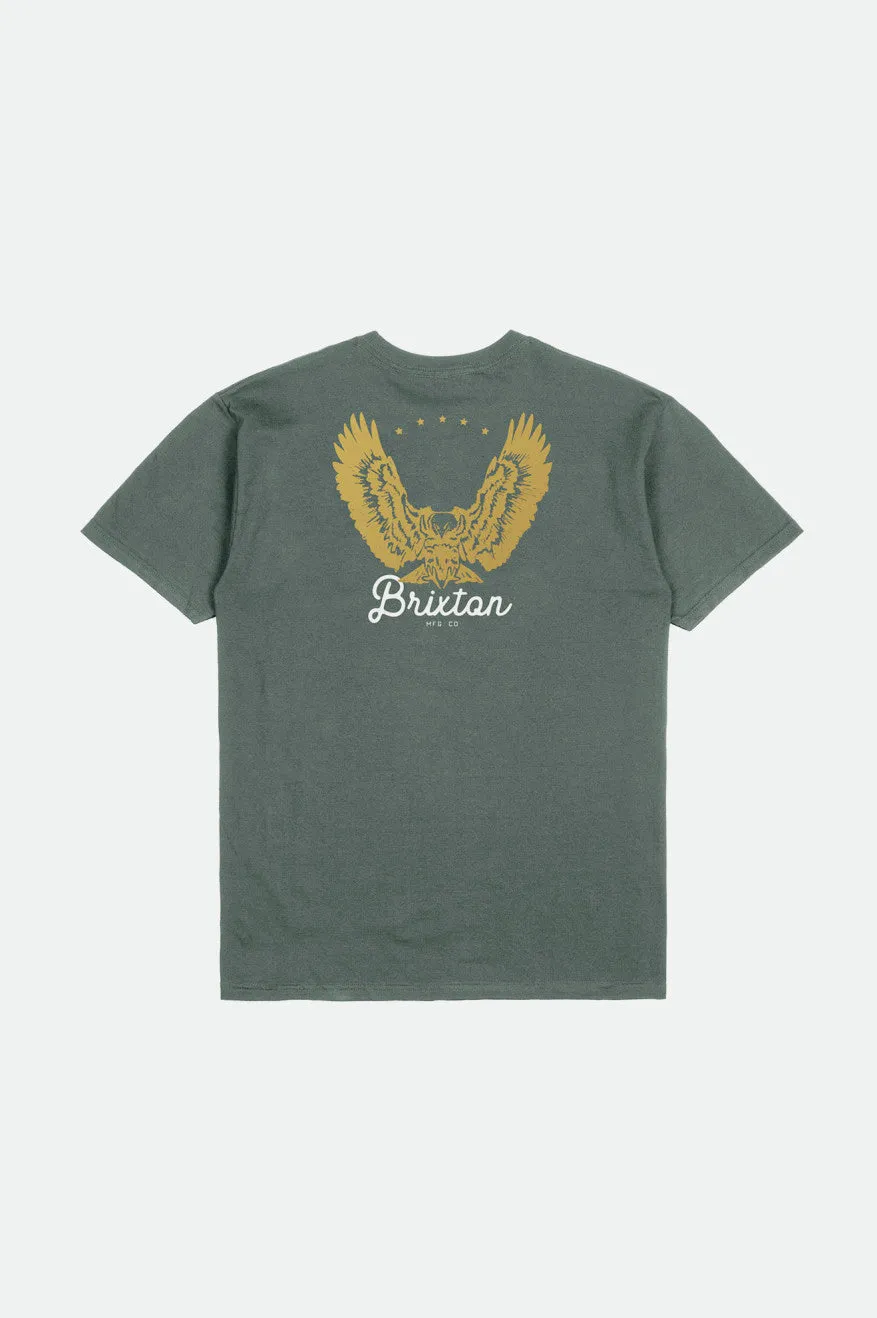 Talon S/S Standard Tee - Dark Forest/Gold