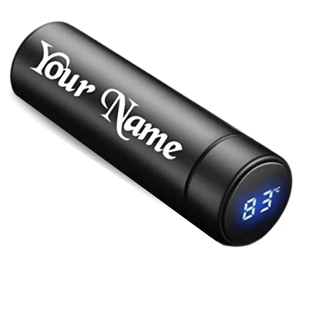 Temperature Bottle & Personalized All in One Men's Combo (4 pcs) - Black