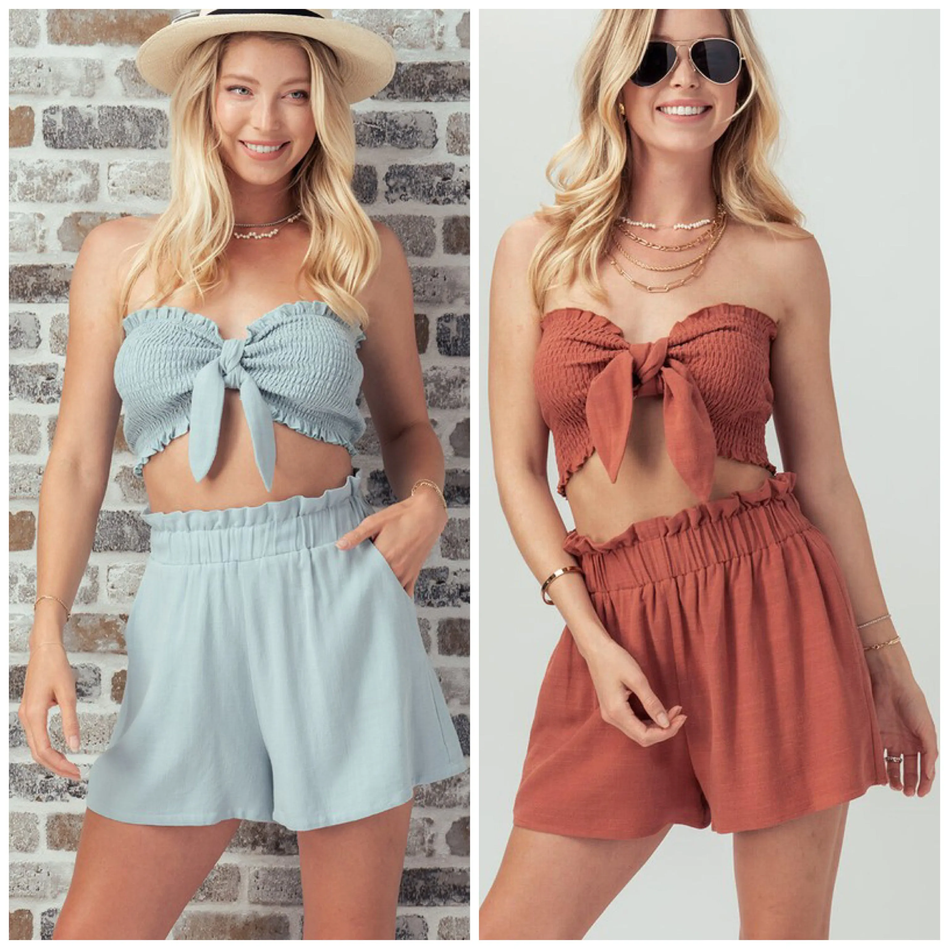 The Callie Tube Top & Shorts Set