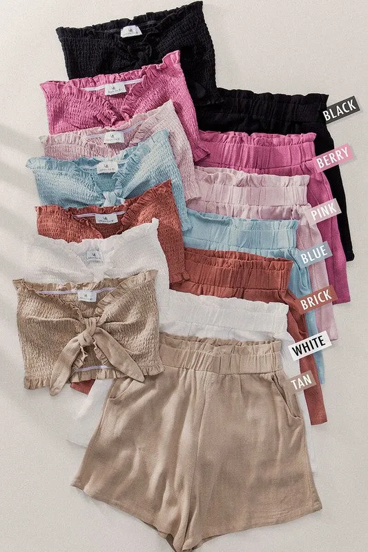 The Callie Tube Top & Shorts Set