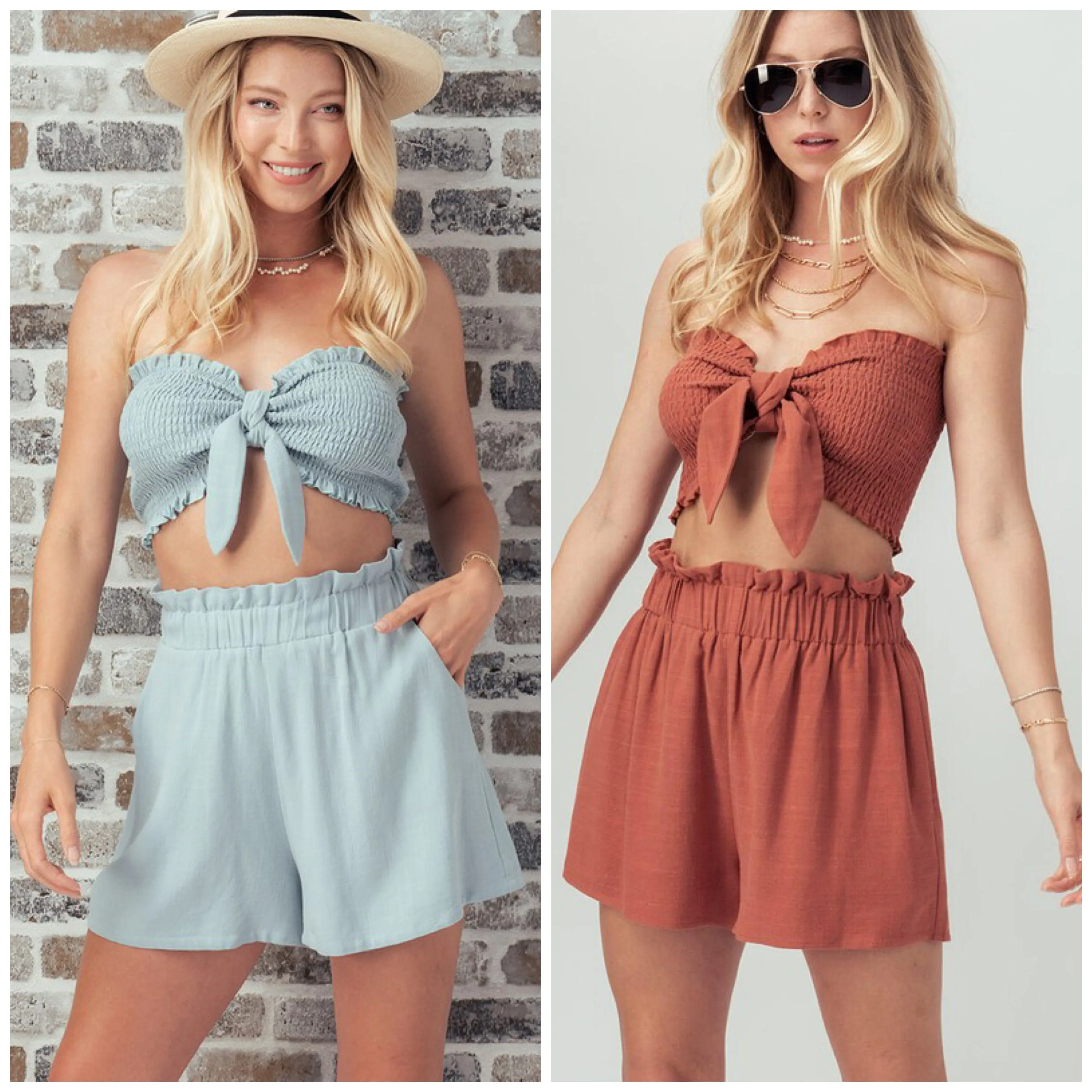The Callie Tube Top & Shorts Set