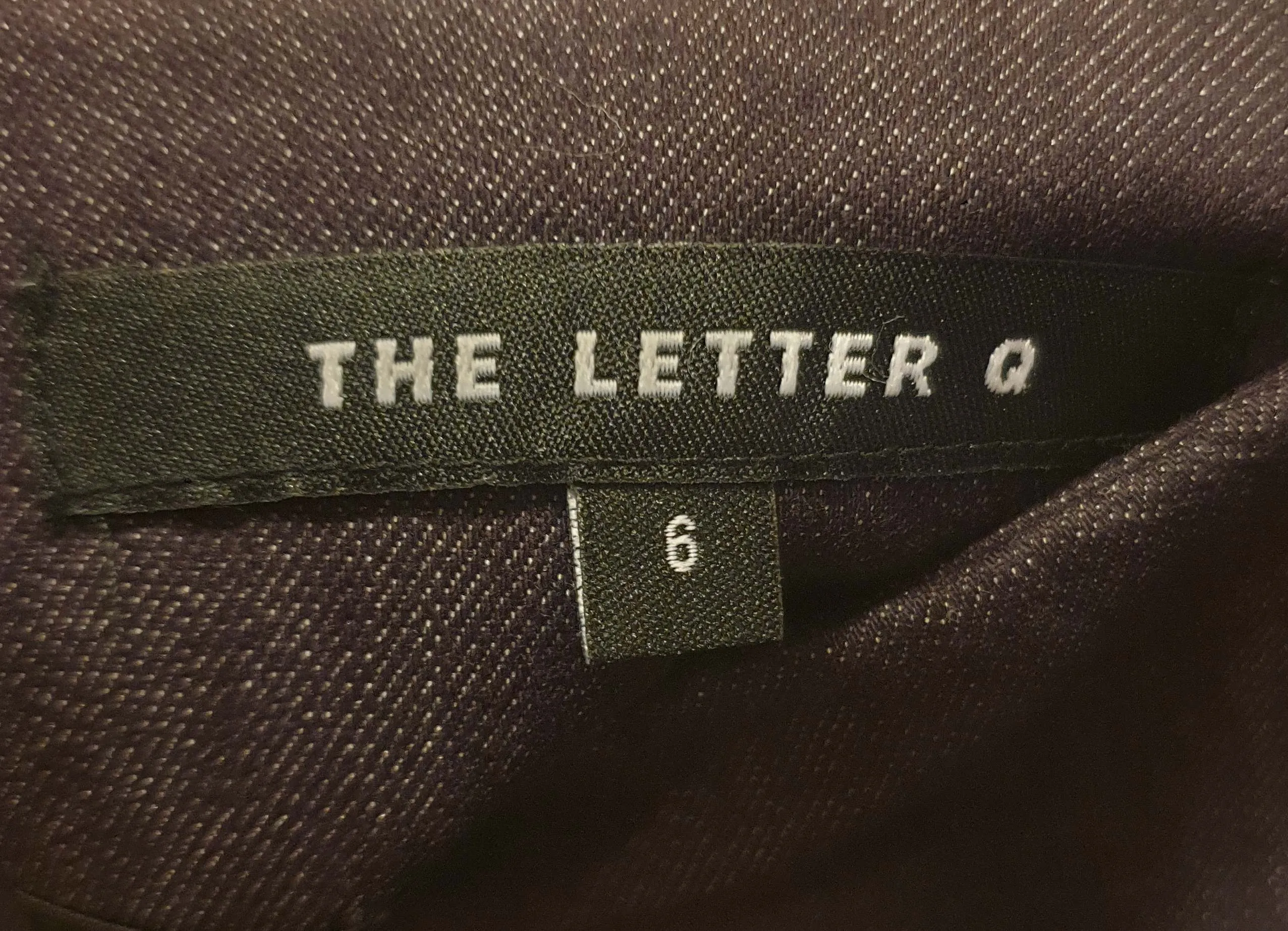 The Letter Q (aka Cue) purple denim skirt size 6