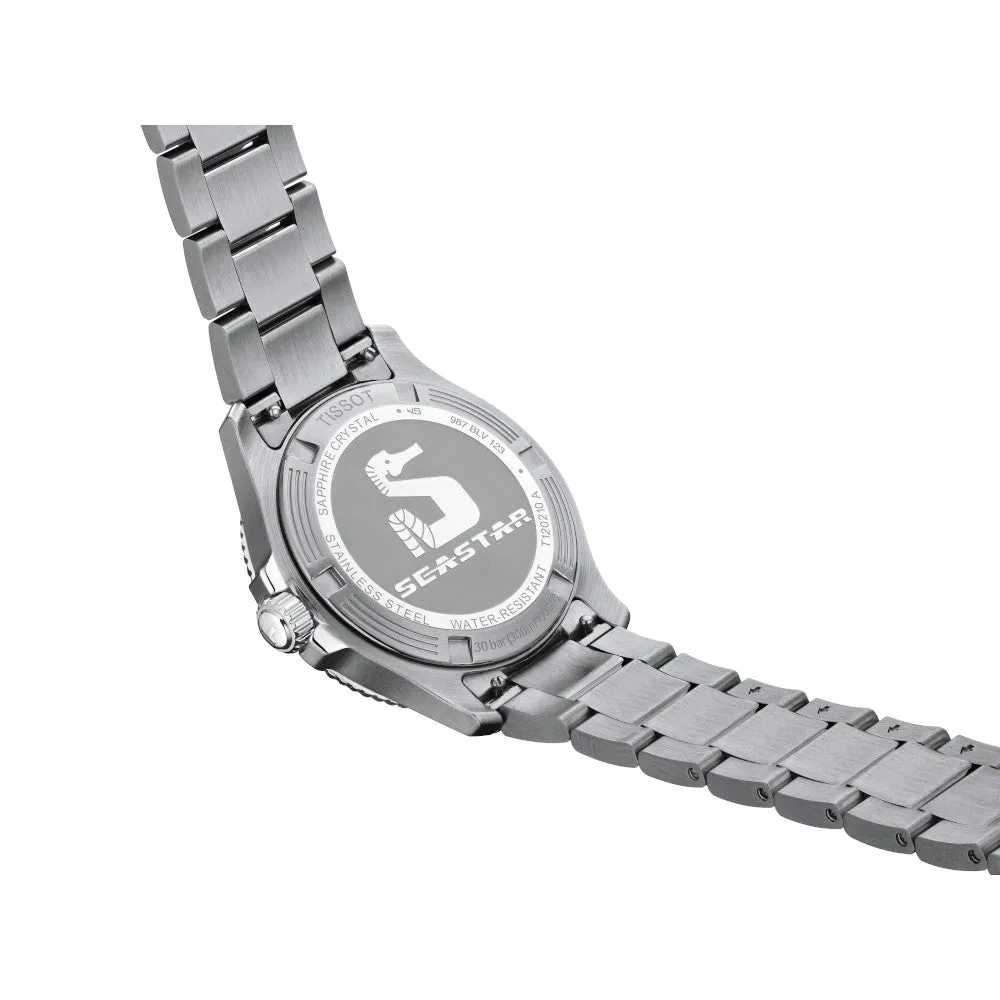 Tissot Seastar 1000 Mens Stainless Steel Black Dial Watch