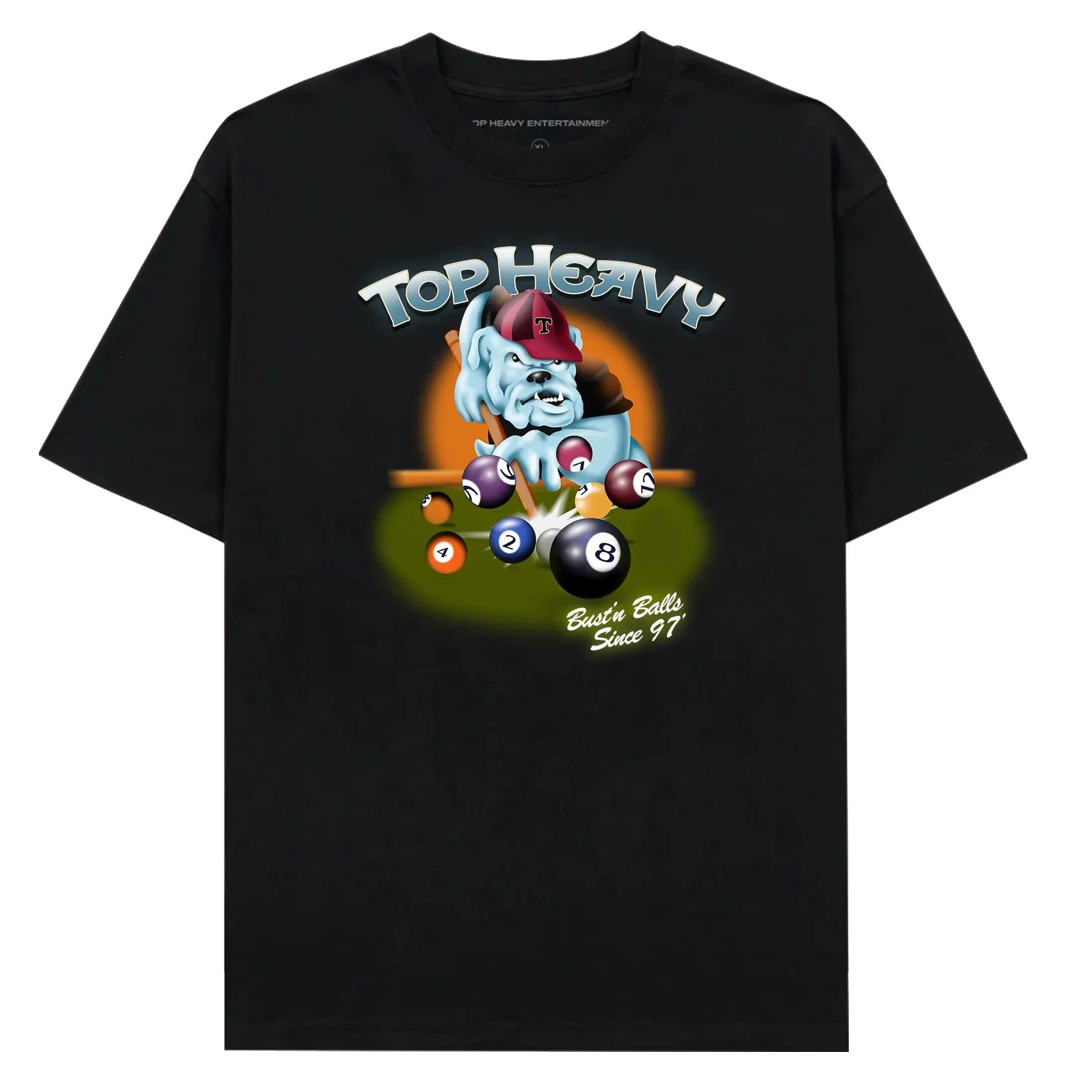 TOP HEAVY Ball Busters Tee Black