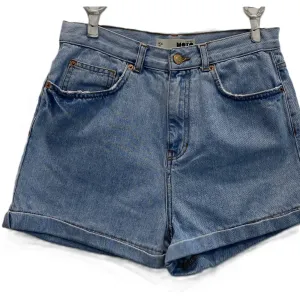 TOPSHOP High Waist Cuffed Denim Shorts‎ Size 30