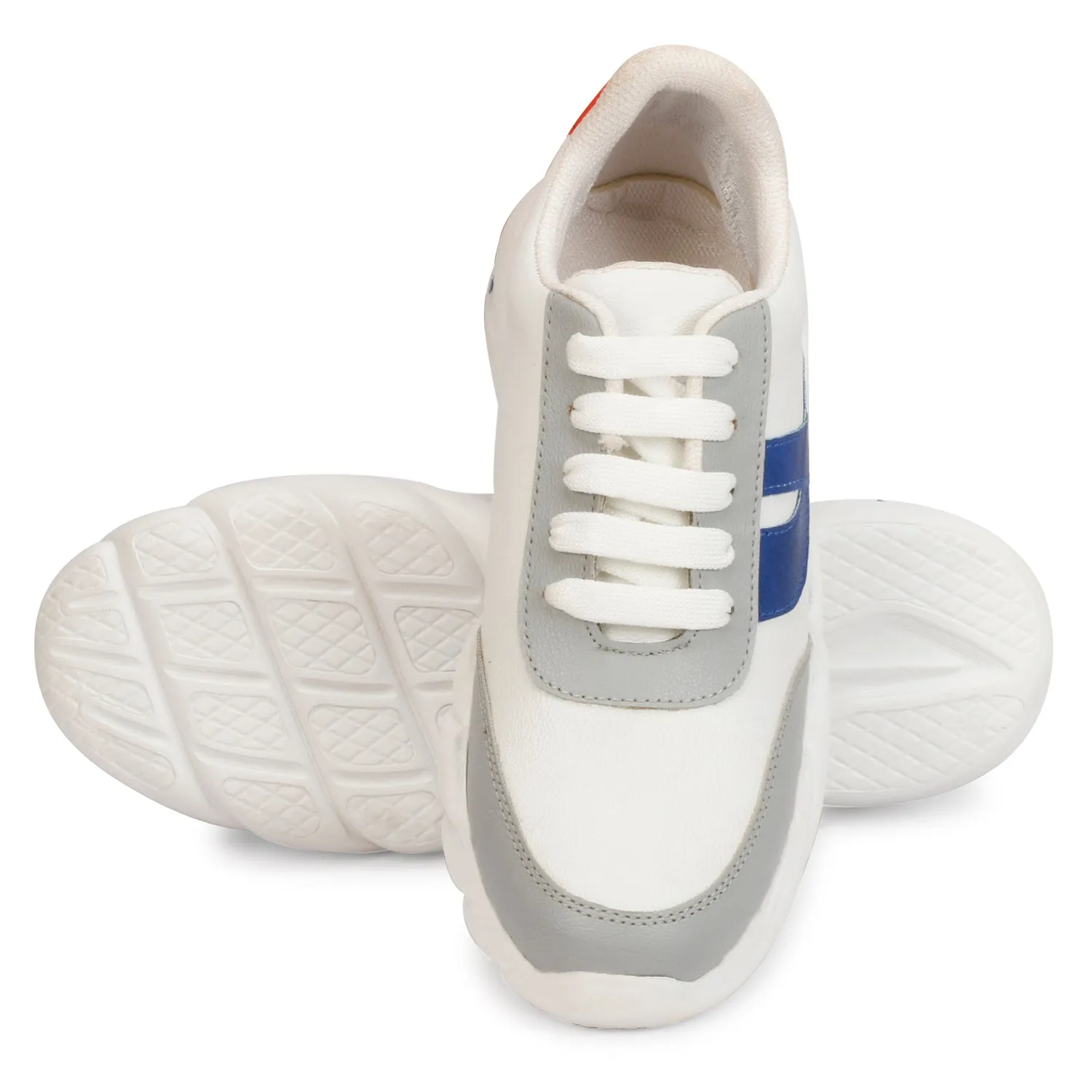 Trendy & Stylish 100% Vegan Leather Sporty Sneakers