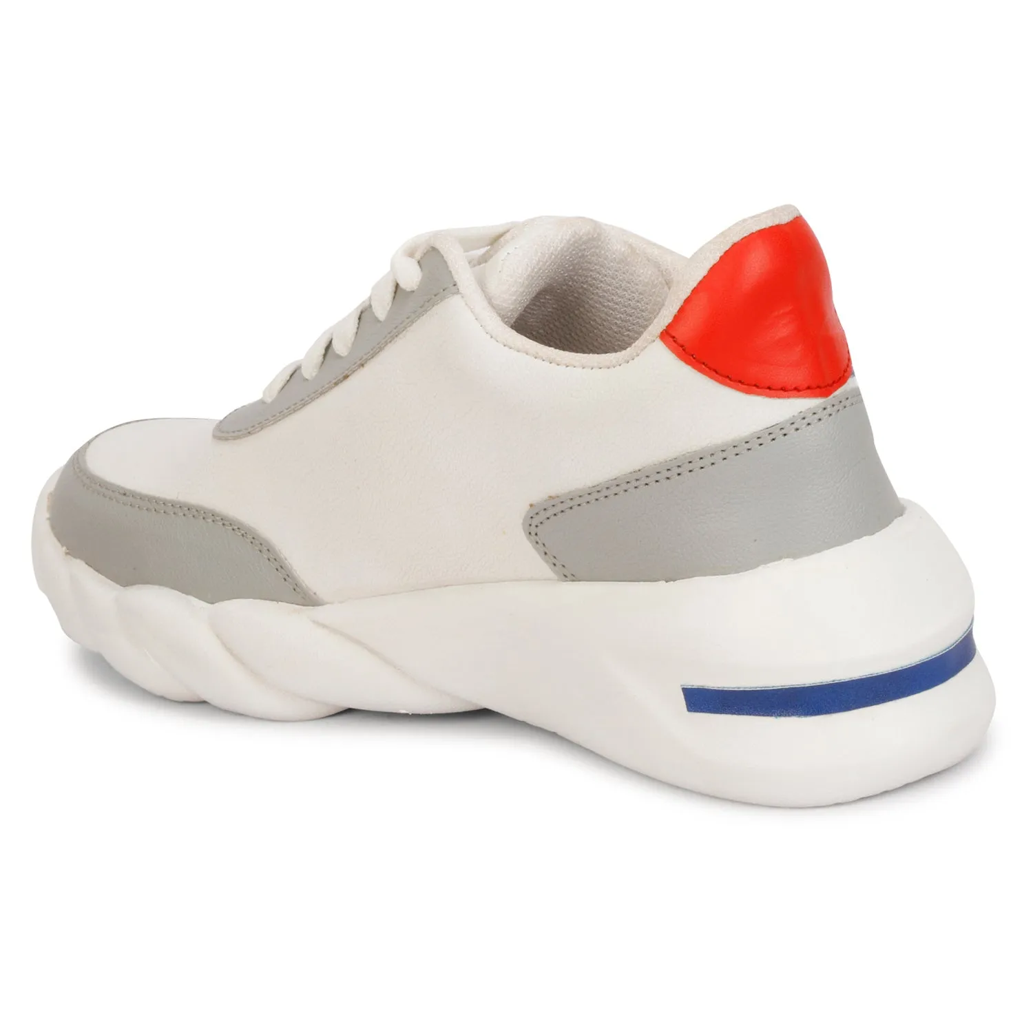 Trendy & Stylish 100% Vegan Leather Sporty Sneakers