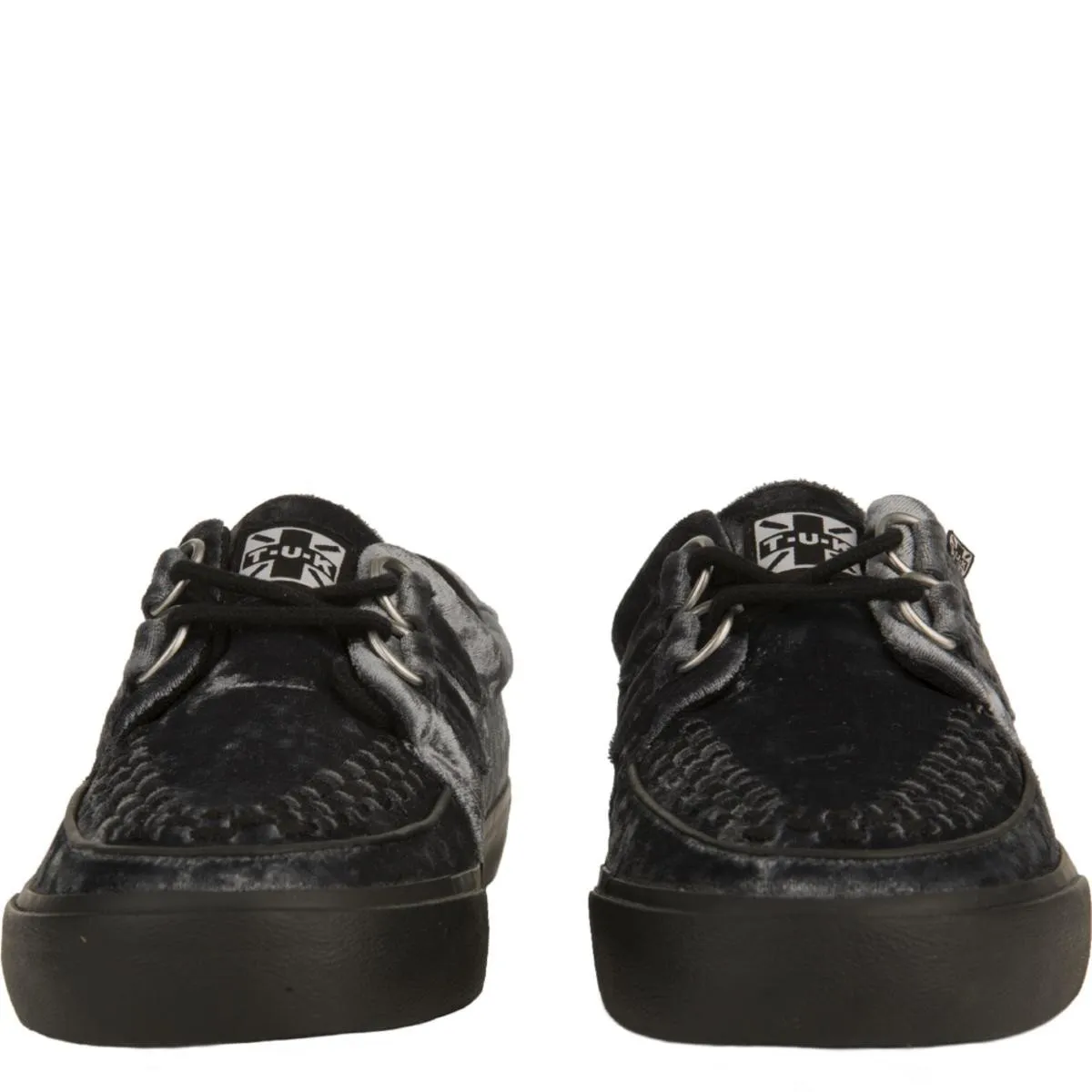 T.U.K for Women: Icy Blue Velvet VLK Sneakers