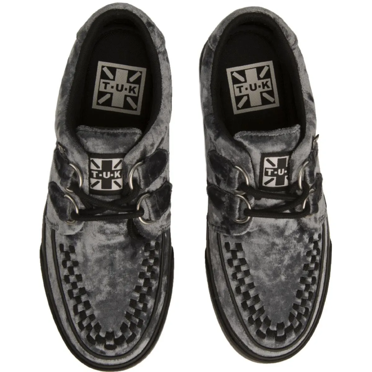 T.U.K for Women: Icy Blue Velvet VLK Sneakers