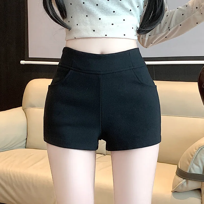 Ultra Short Women's Chino Shorts in Elastic Material