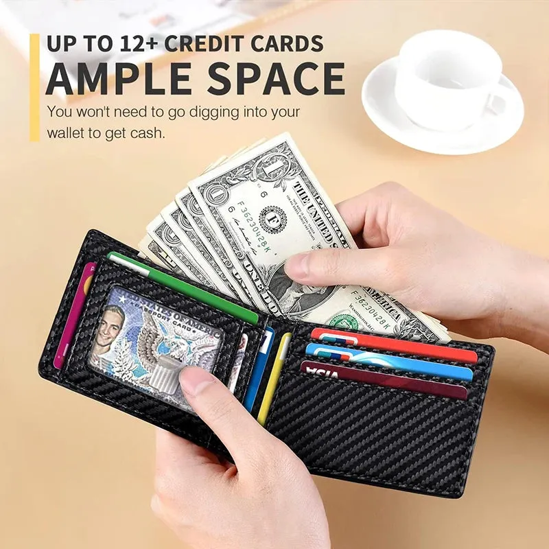 Ultra Thin Leather RFID Bifold Wallet